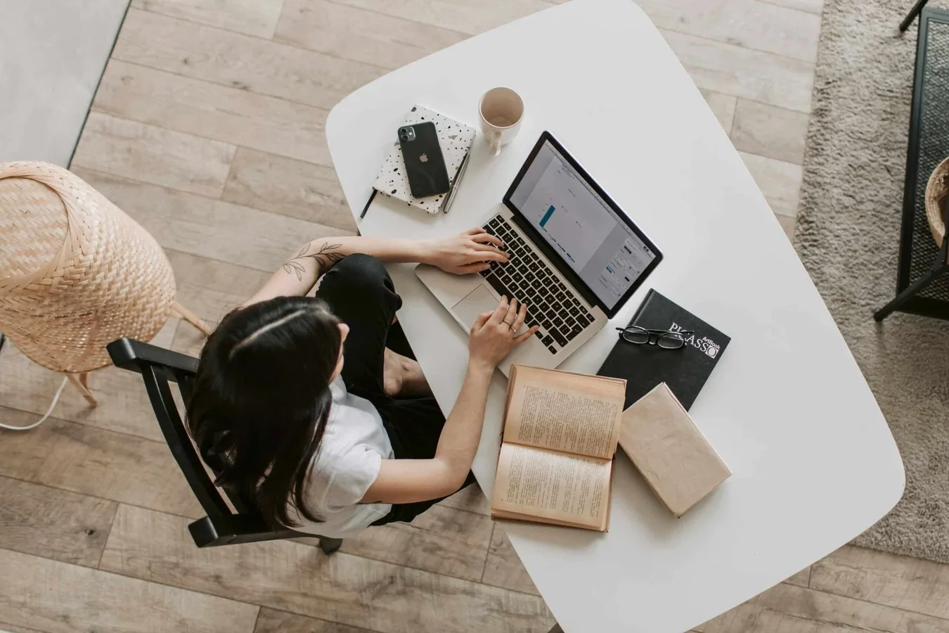 Estudiante en formación online de psicología